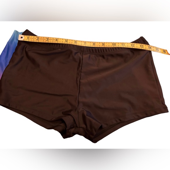 Modest Colorful racerback tankini set with boy shorts bottoms size medium NWT - Picture 5 of 6